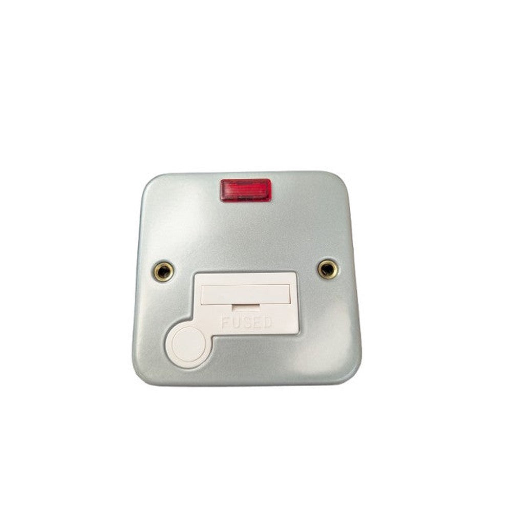 FUSED CONNECTION UNIT WITH FLEX OUTLET NEON CLICK CL053 13 AMP (2 PACK)