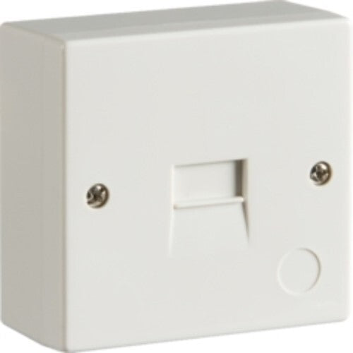 4x Knightsbridge 7100 2/1a Surface Mount Master Extension Socket, White