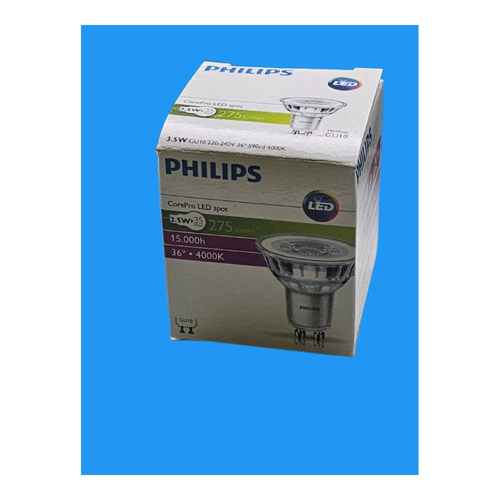 Philips 3.5w GU10 CorePro LED Spot 4000k 840 2 Pin