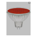 MR16 GU5.3 50W ( 3 Pack ) RED Dichroic Bulb Lamp M249 12V GU5.3 3000h