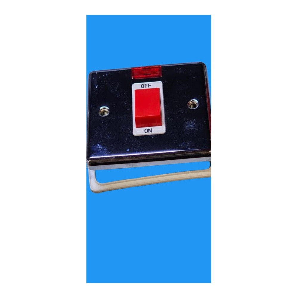 45A Double Pole Switch With Neon PC WH One Electrical Contractor +