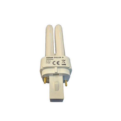 10W  G24d-1 2 pin, Osram Low Energy CFL BLD Double Turn Light Bulb 840 4000K