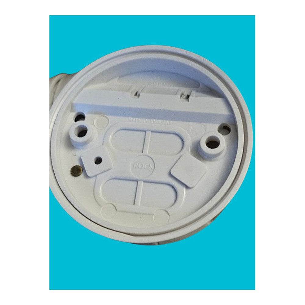 Rock Monolink Ceiling rose 3 Terminals Plus Earth White