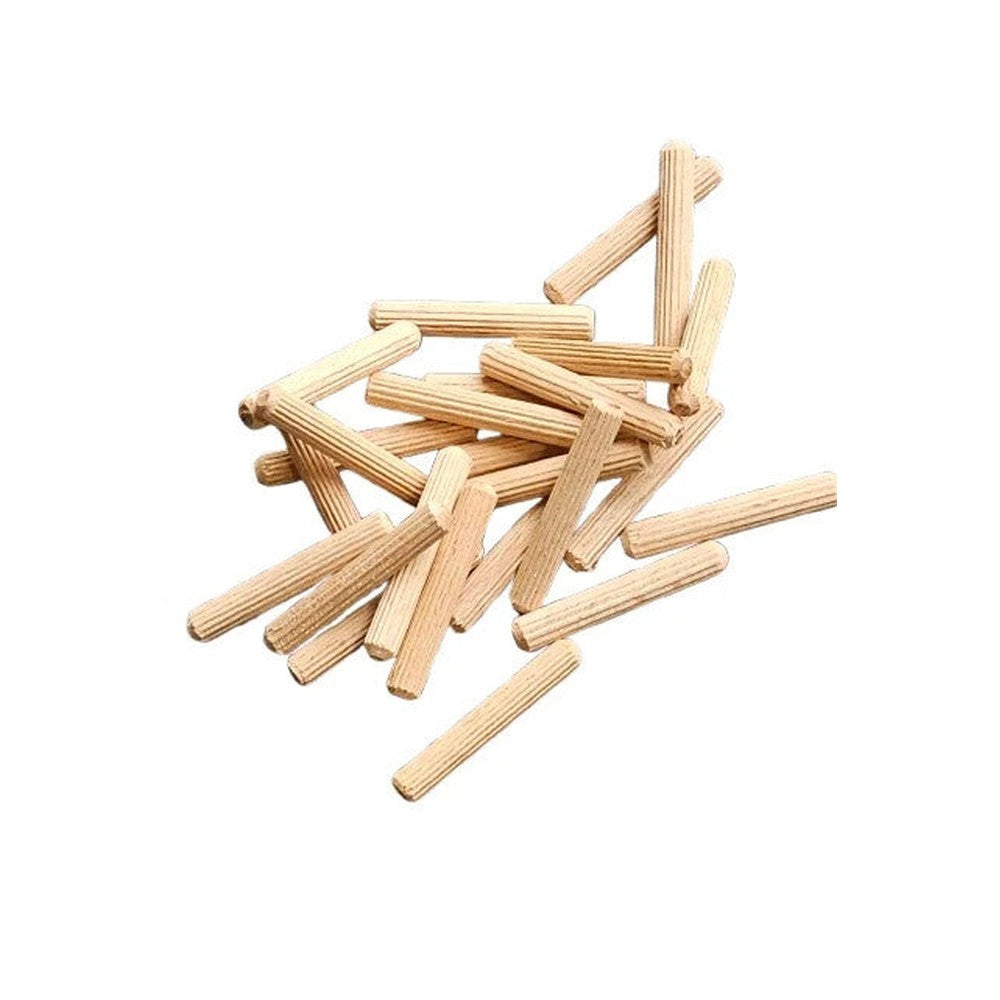 Hardwood Wooden Dowels - 5mm 6mm 8mm 10mm 12mm Furniture Fix Chamfered Fluted