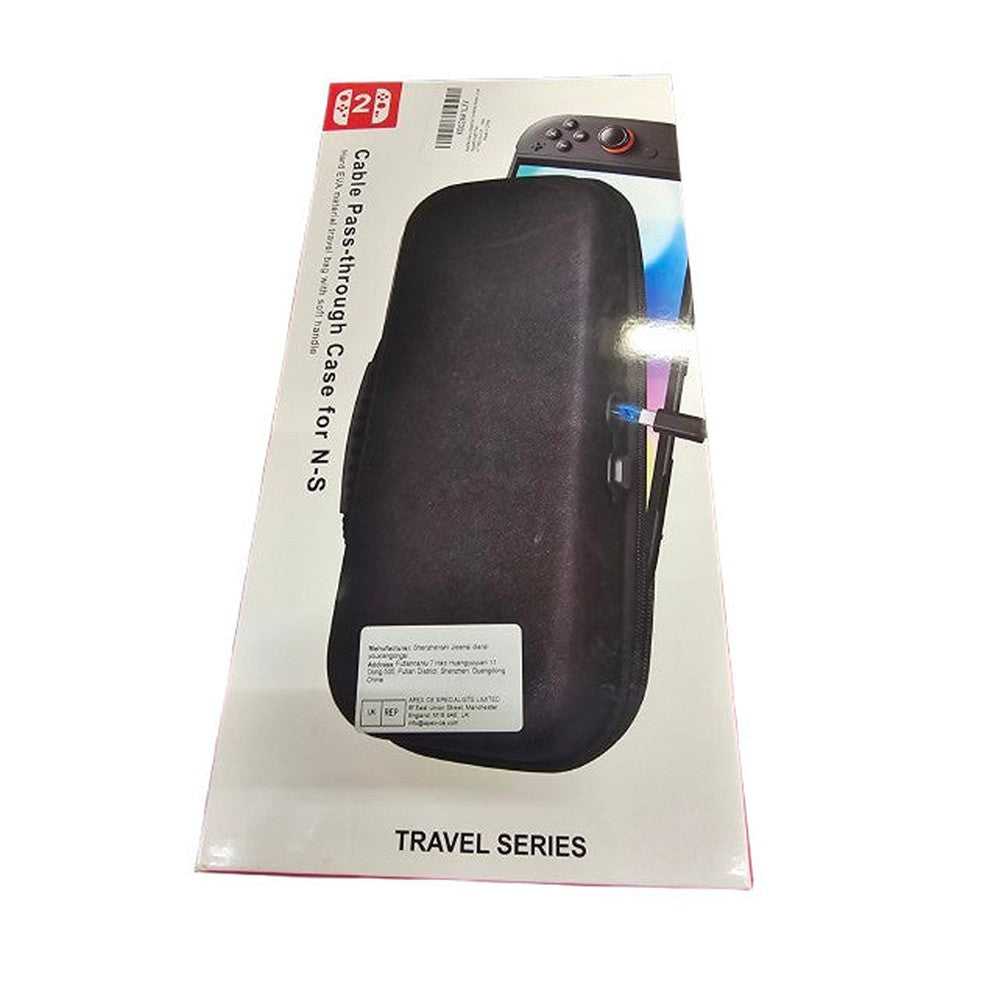 Cable Pass Through Carry Case N-S Nintendo Switch 1 or 2 Lite OLED