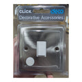 20A Double Pole Switch with Optional Flex Click Deco Victorian Satin Chrome 2pk