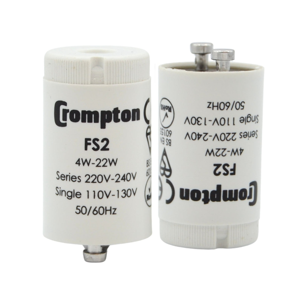 Crompton Fluorescent Starters FSU FS125 FS2 LED