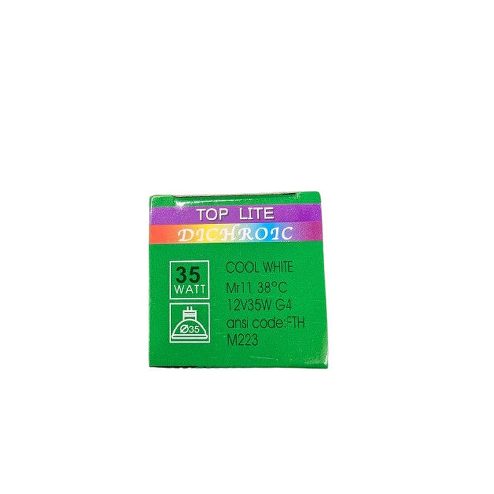 Top Lite Dichroic 35w Cool White MR11 12v Lamp Bulb M223