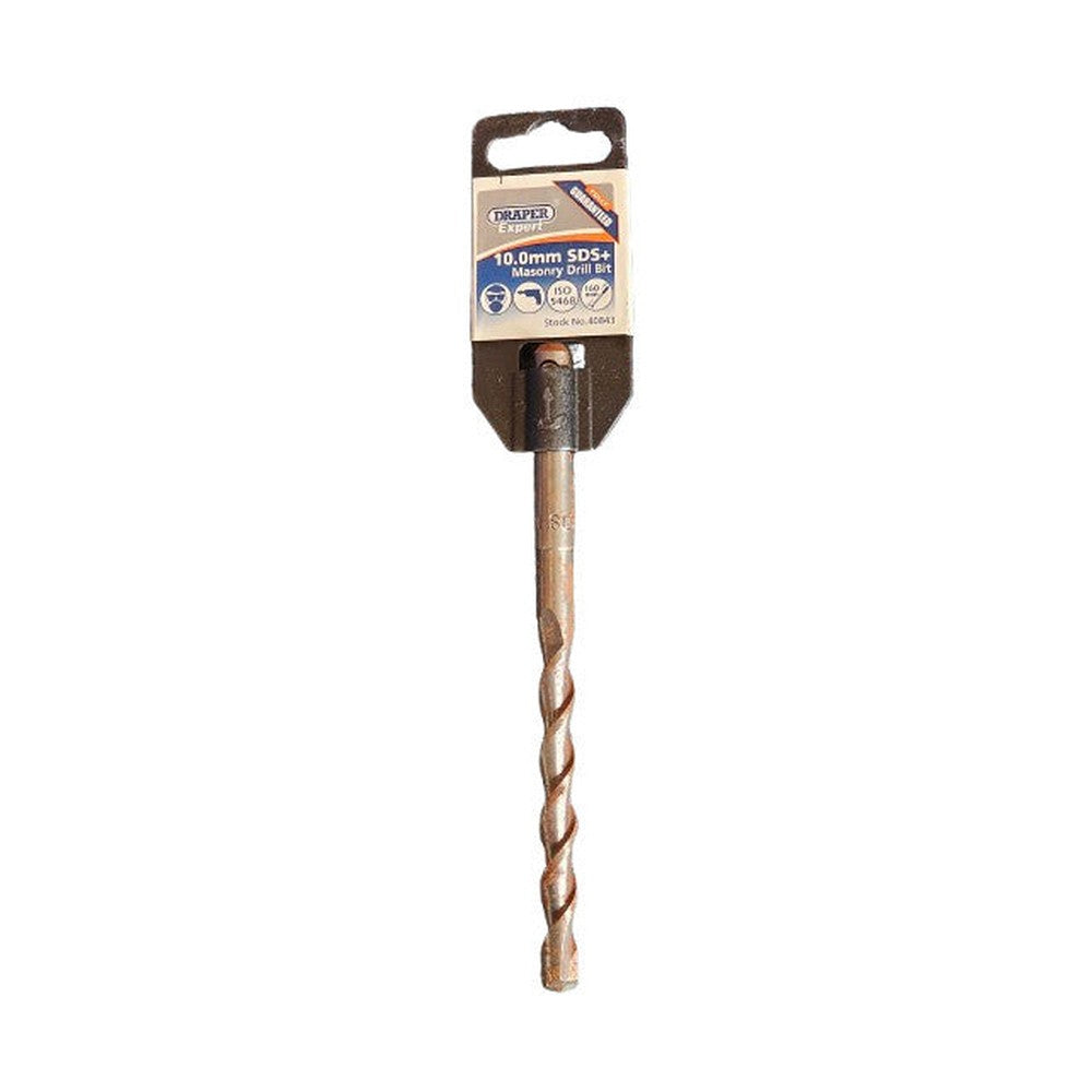 Draper 10.0mm SDS + Masonry Drill bit 160mm Tungsten Carbide Tip ( 40843 )