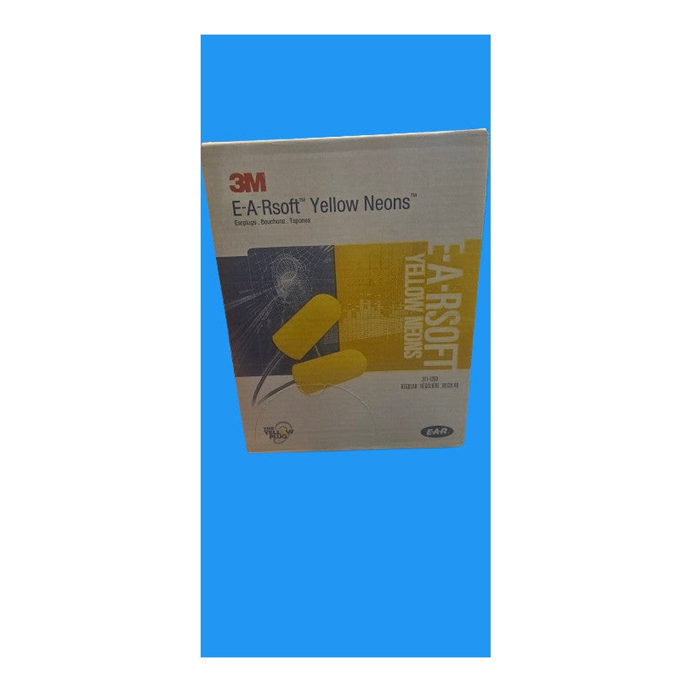 3M E-A-Rsoft Earplugs 311-1250 Regular E-A-R Yellow Neons