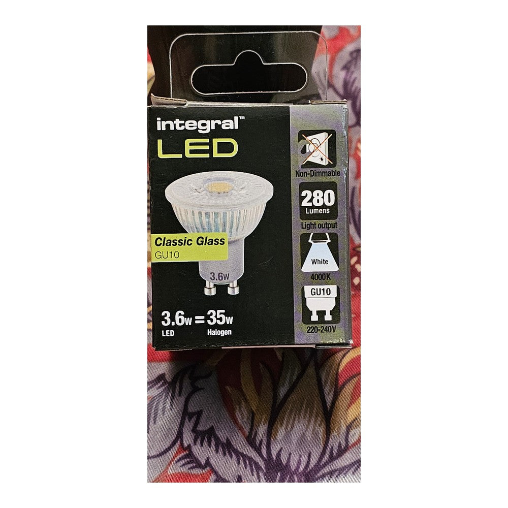 2 x GU10 3.5w Integral LED Bulb Lamp