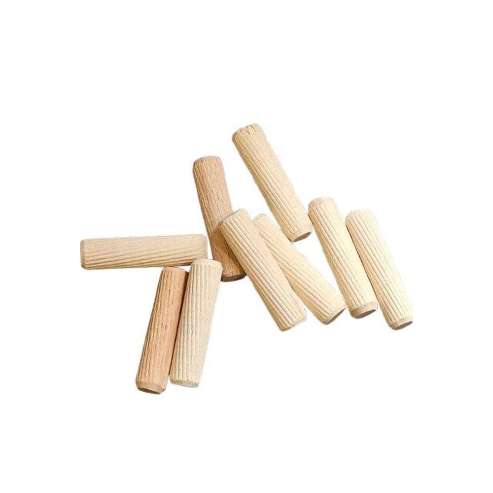 Hardwood Wooden Dowels - 5mm 6mm 8mm 10mm 12mm Furniture Fix Chamfered Fluted