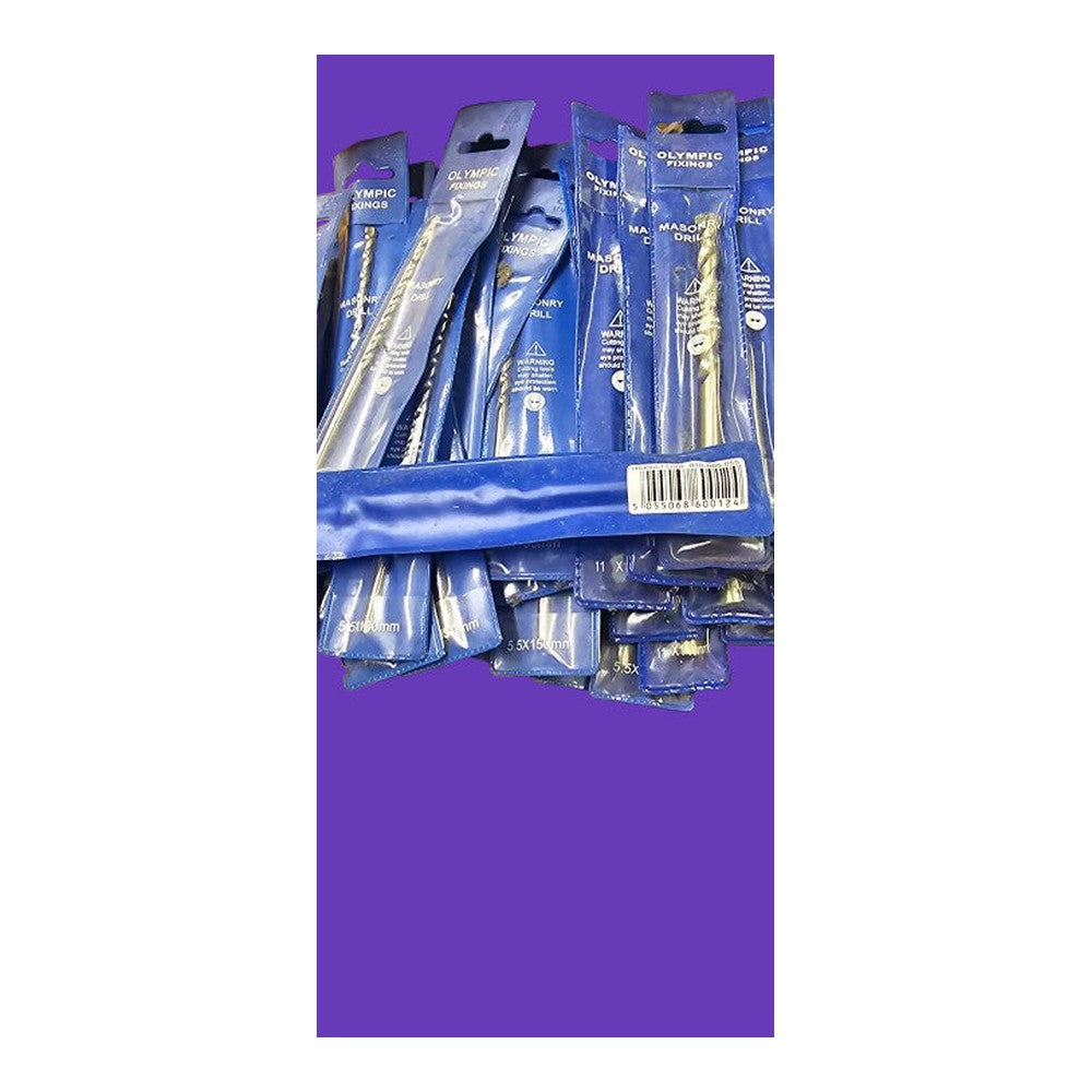 5mm 6mm 11mm 12mm Masonry Drill Bits Olympic Fittings New
