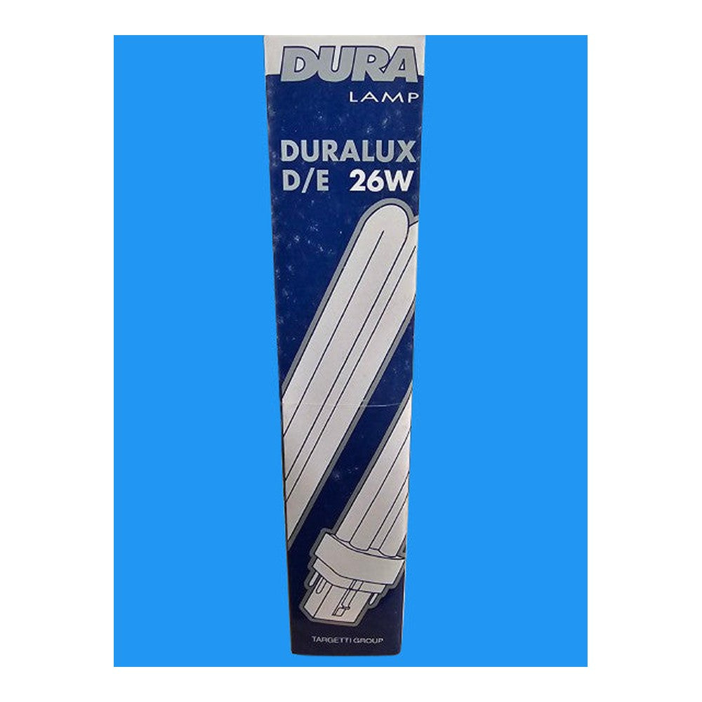 2 x Duralamp G24q-3 26w D/E Duralux Bulb Lamp 1620lm Daylight Energy Saver 6000k