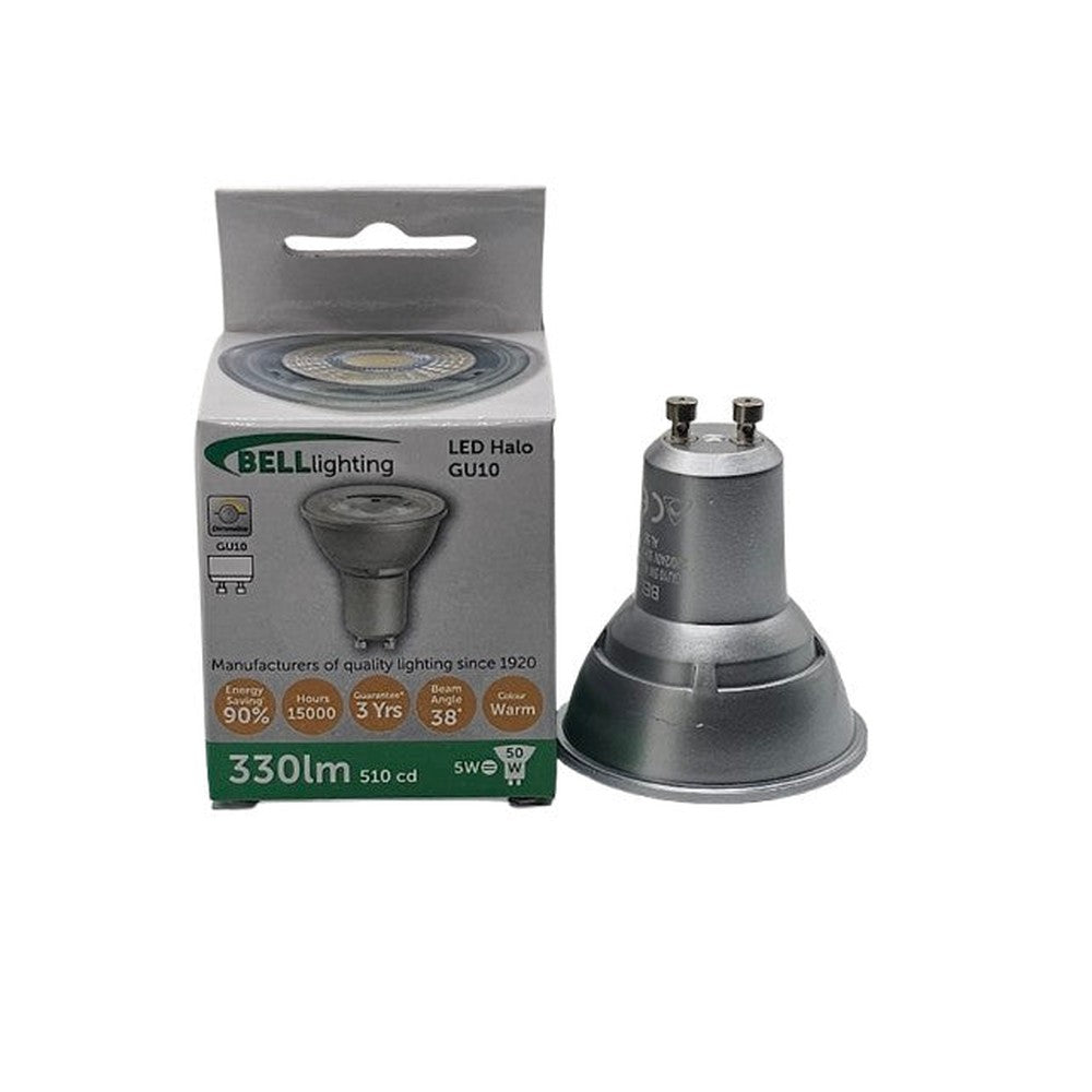 GU10 X 2 Bell 5w = 50w 350lm LED Halo Bulb Lamp Cool or Warm White Energy Saver