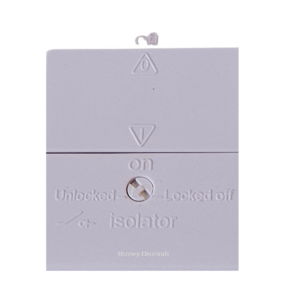 Alto AL8812 Fan Isolator Switch 3p Pole 10AX TP White Curve Bathroom Wall Switch