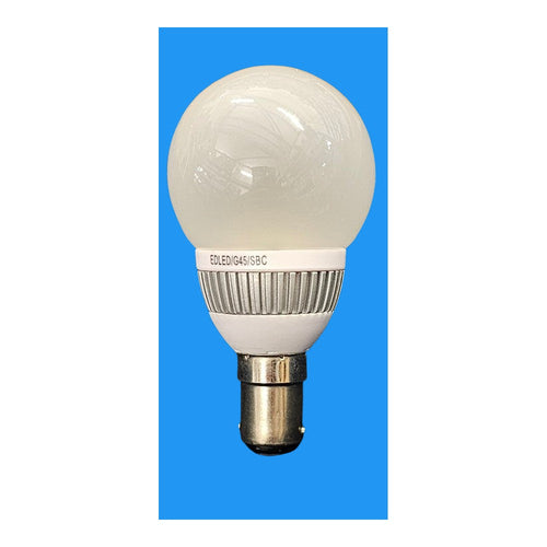 2 x Edison B15 2w LED Golfwall Bulb Lamp 240v 150lm EDLED/G45/SBC
