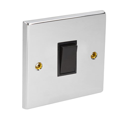 CED Satin Chrome Switches & Sockets - Axiom Electrical Fuse USB Cooker Flatplate