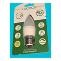 LED B22 BC C37 Candle Classic Bulb 5.5w = 40w 470lm Dimmable 2700k Warm White