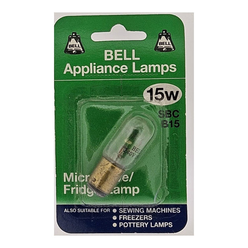 2 x B.E.L.L. 15W B15 Fridge Sewing Machine Pottery Lamp Bulb