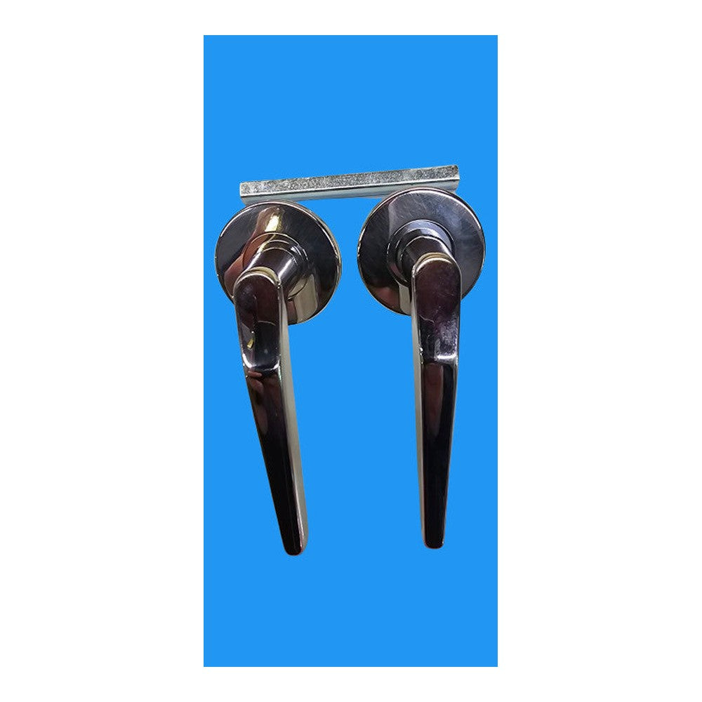 Urfic Rennes Lever on Rose Pol Nickle Door Handles DFU5235 5310/5095/04