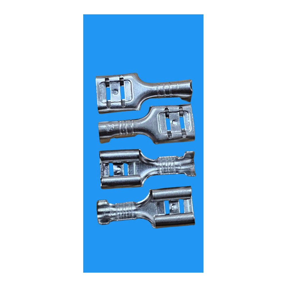 Non-insulated 6.3mm female spade crimp terminals