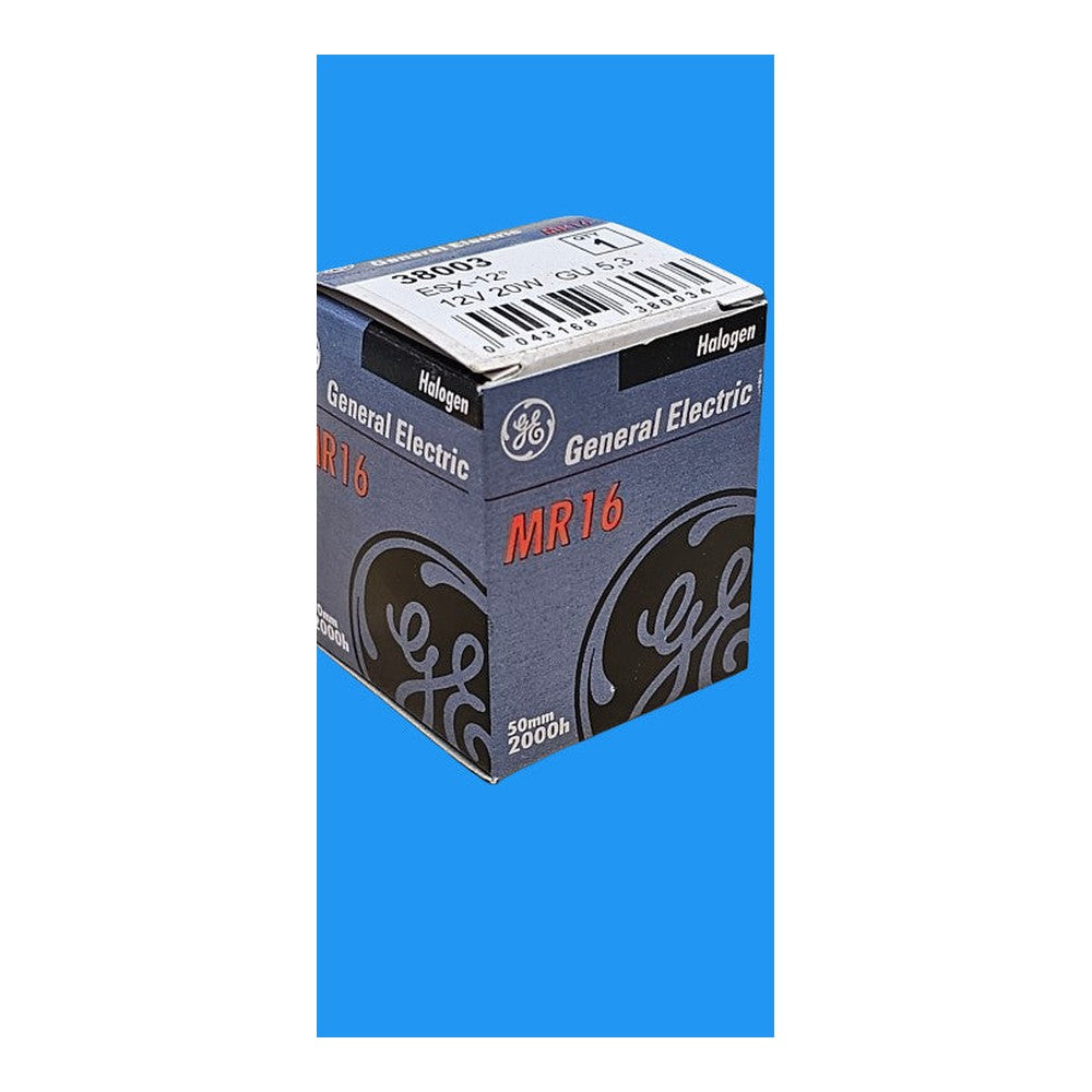 GU5.3 20w 12v G.E. ESX-12° Halogen Bulb Lamp 2000h 50mm