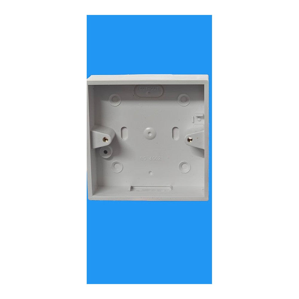 1G 25mm MK Surface Box 2 Entry-SQ Egatube Boxes ESU2512 WHI