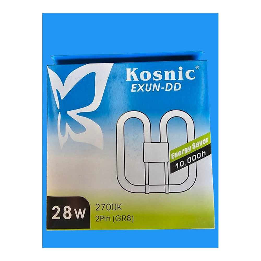 Kosnic EXUN -DD 28W GR8 2 Pin 200mm x 200mm Energy Saver Butterfly Bulb Tube