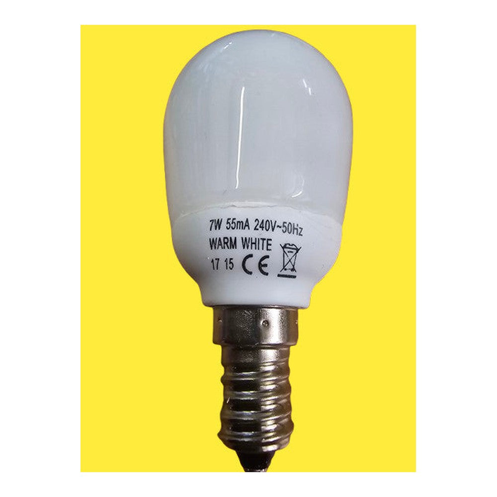 7w = 30w Round SES Energy Saver Bulb Lamp Warm White Non-Dimmable (Pack of 2)