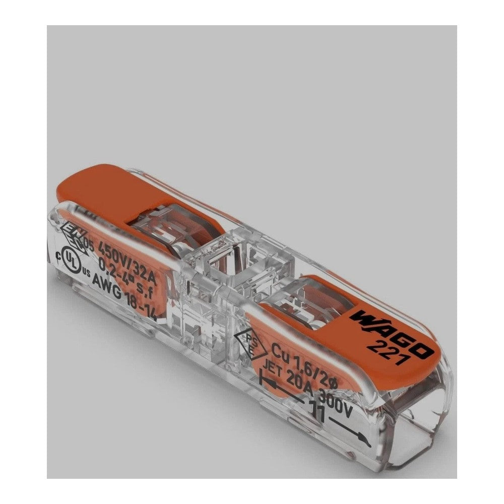 Wago 221 and 222 Series Connectors 2411 412 413 415 612 613 615