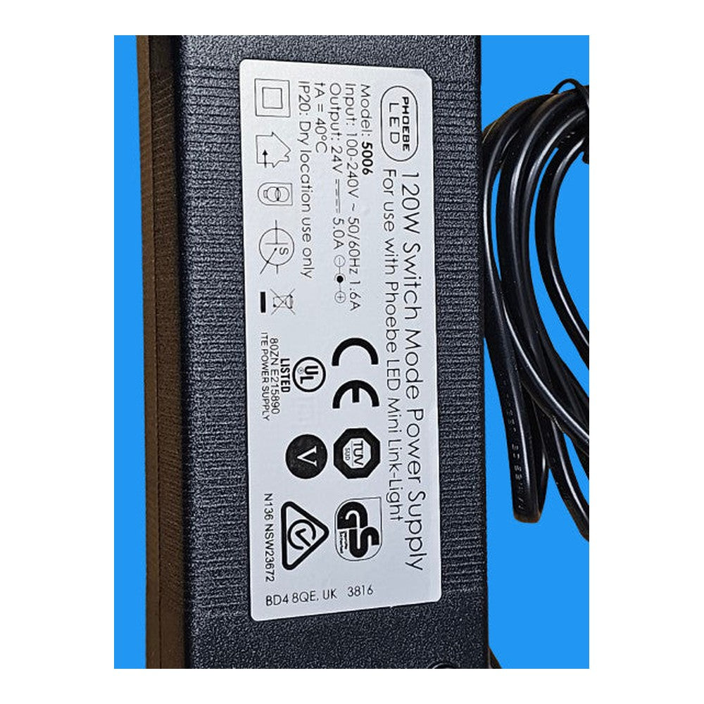 Phoebe 120w Mini Link Light Power Supply for LED Mini Link Light Powers up to 8m