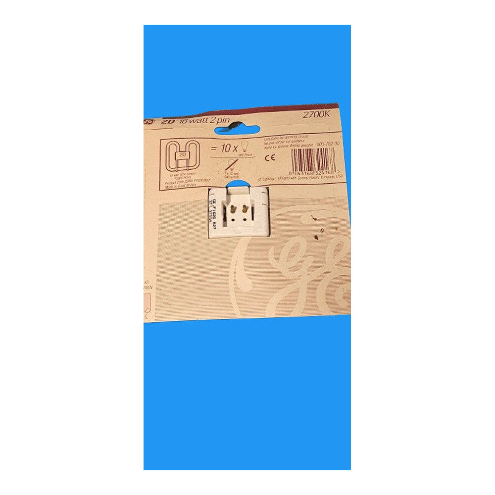 2D 16W 2 Pin 2700k 1050lm Bulb Lamp 10000H Non-Dimmable General Electric