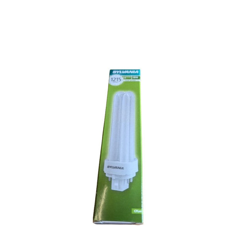 18W G24q-2  ( X 2 ) Sylvania Lynx DE Superia 4 Pin Dimmable CFL Bulb Cool White