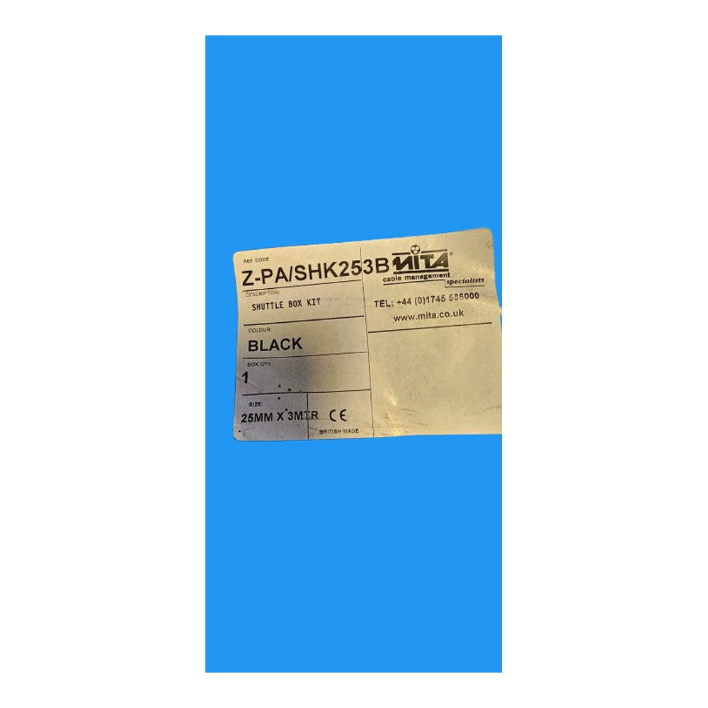 Mita 25mm x 3m Shuttle Box Kit Black Z-Z-PA/SHK253BP