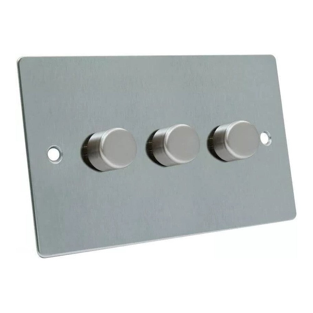 CED Satin Chrome Switches & Sockets - Axiom Electrical Fuse USB Cooker Flatplate