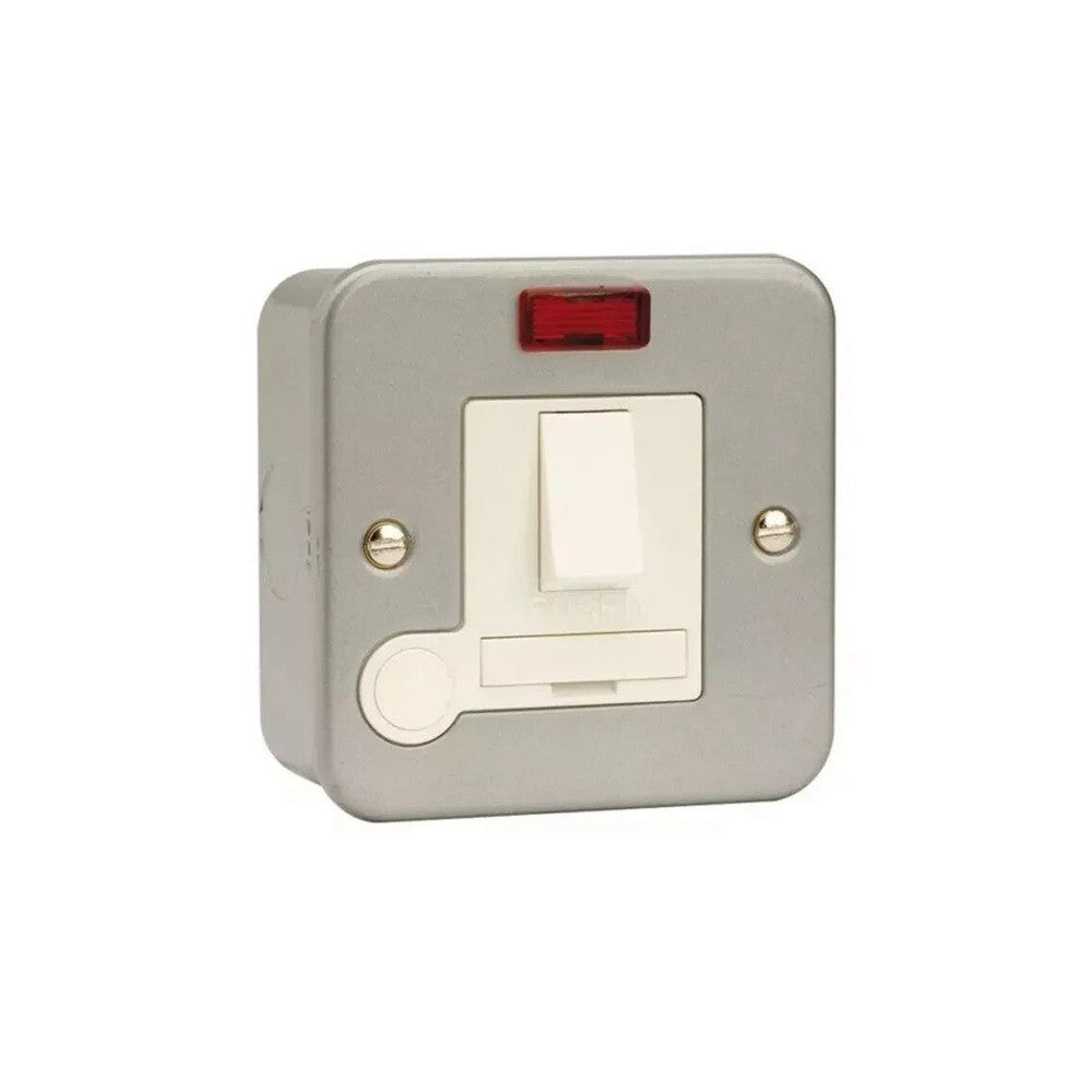 Click Metal Clad 13 Amp Switched Fused Connection Unit with Neon CL052