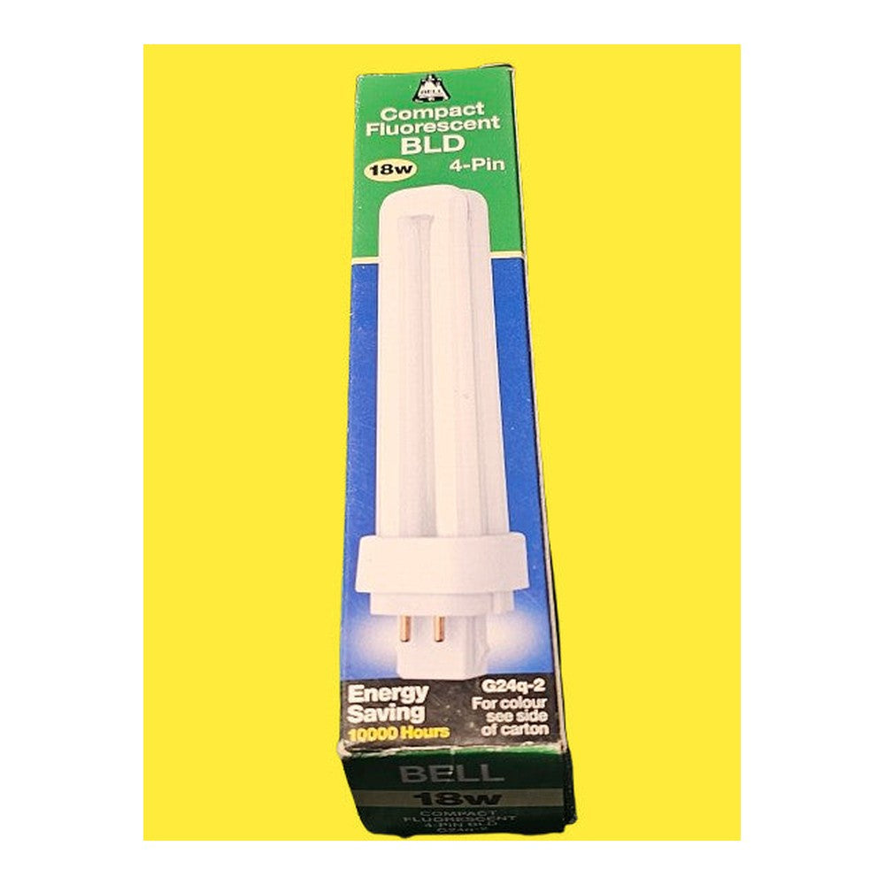 G24q-2 ( 2 Pack ) Bell 18w 4 Pin Compact Fluorescent 4 Pin FLD Bulb Cool White