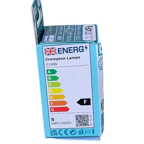 3 x BC - B22d 4.8w LED Round 2700k Warm White Bulb Lamp 240v 11496
