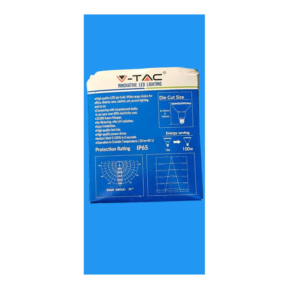 E27 15w = 100w LED PAR38 Outdoor Series BLUE 1200lm Bulb Lamp VT-1125 20000H