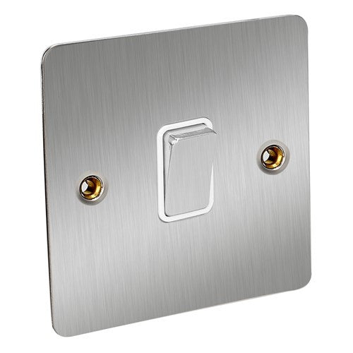 CED Satin Chrome Switches & Sockets - Axiom Electrical Fuse USB Cooker Flatplate