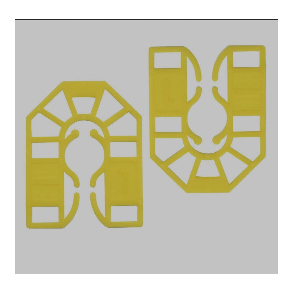 Broadfix Pro Small U Shims 55mm x 43mm x 1mm Yellow