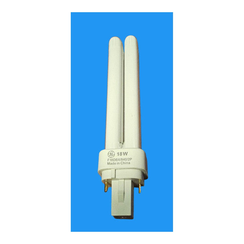 G24d-2 18w Biax D 2 Pin General Electric Compact Fluorescent Bulb Lamp 4000k