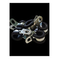JCS 10mm P Clips Rubber Lined Hose Clamps Zinc Plated For Wiring Pipes Cables