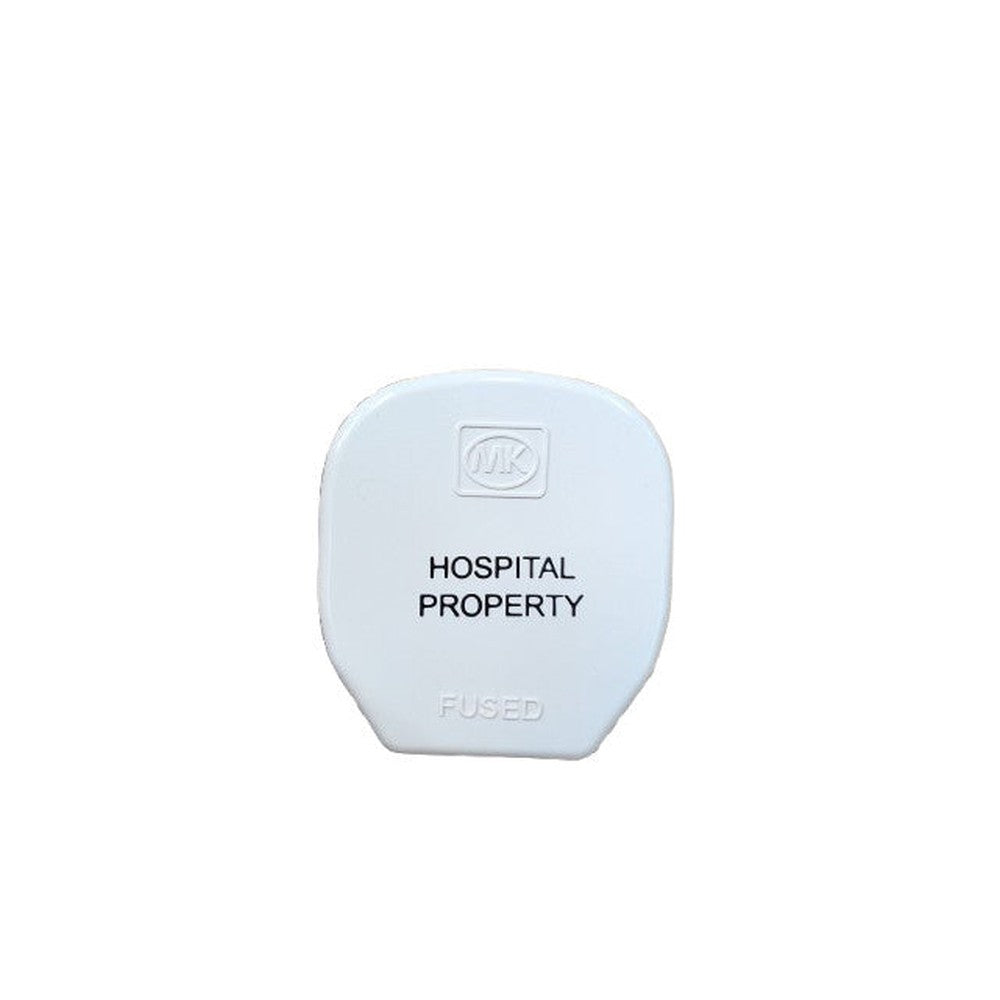 Hospital Property Marked Plug MK 655D8WHI 13A "HOSPITAL PROPERTY"