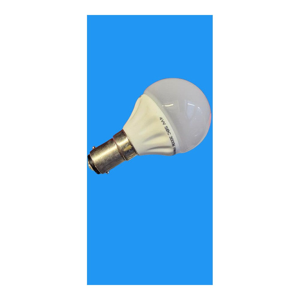 SBC 4W LED ( Pack of 3 ) Round Warm White 400lm 3000k Bulb 25000H Non-Dimmable