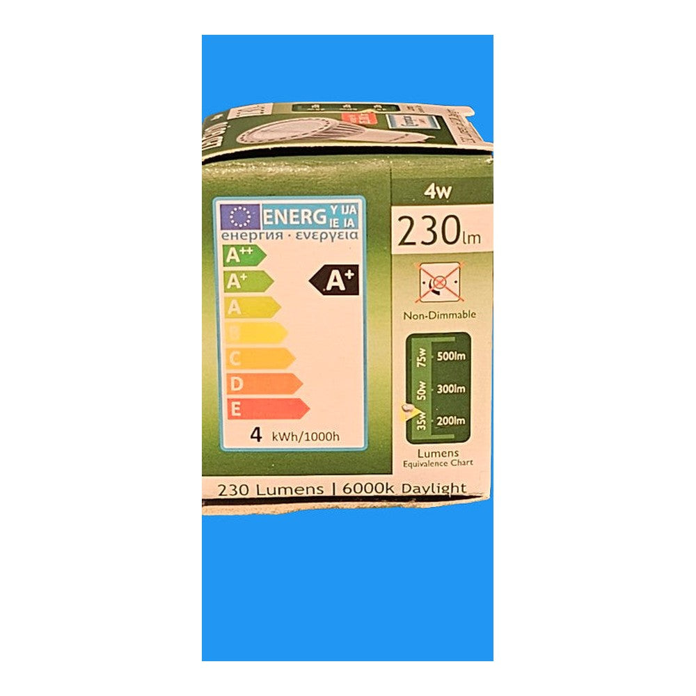GU10 LED 4w Crompton Lamp Bulb 230lm Daylight 25000h