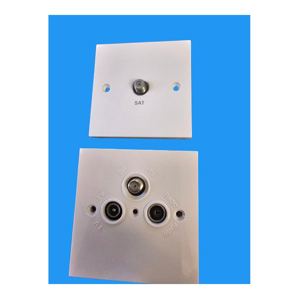 ACEL Satalite Single F Screened Outlet or Tv/Sat/Radio Outlet