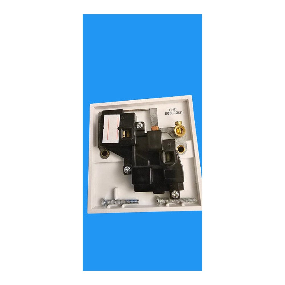 13A Single Switched Socket SP White To BS 1363 One Electrical