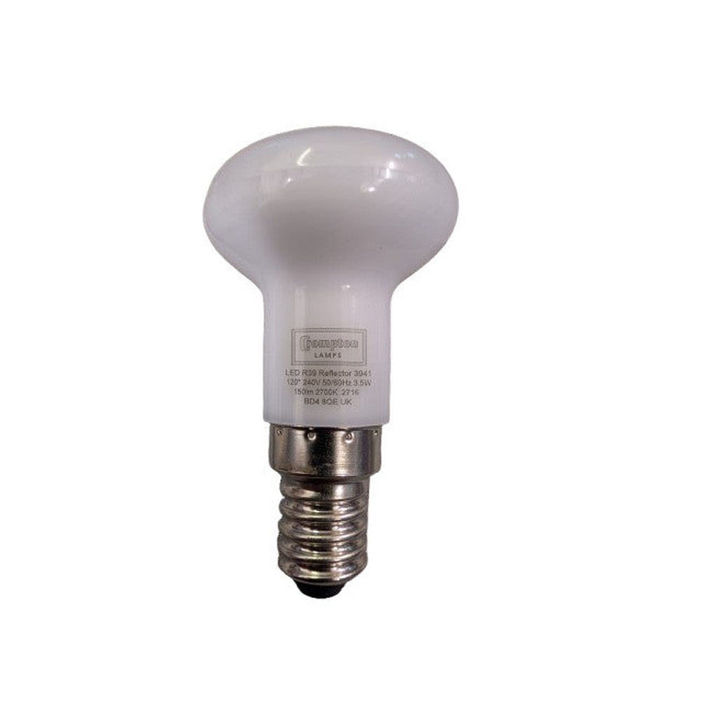 SES E14 3.5W ( PACK of 3 ) Crompton LED Reflector R39 Thermal Plastic 2700K 3941